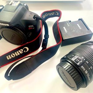 Canon EOS Rebel T6 DSLR Video Camera with 18-55mm Lens - Black